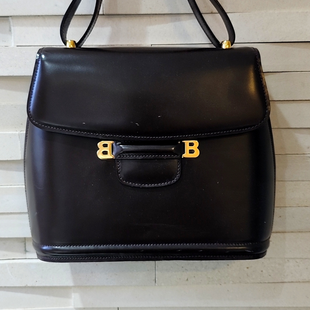 Sleek Bally hardcase handbag